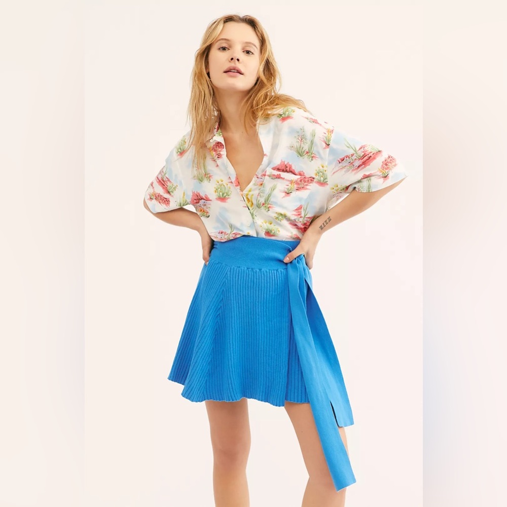 NWT Free People Beach Date Wrap Skirt